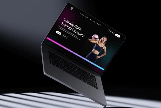 Luxe Fitness website on MacBook
